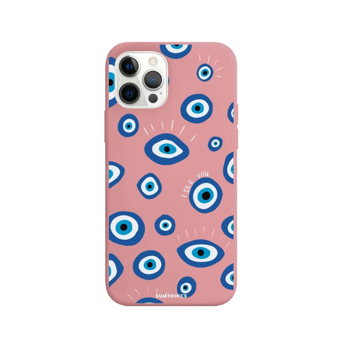 iPhone 11 Pro I See You Premium Telefon Kılıfı Pembe - SUMTHINCS