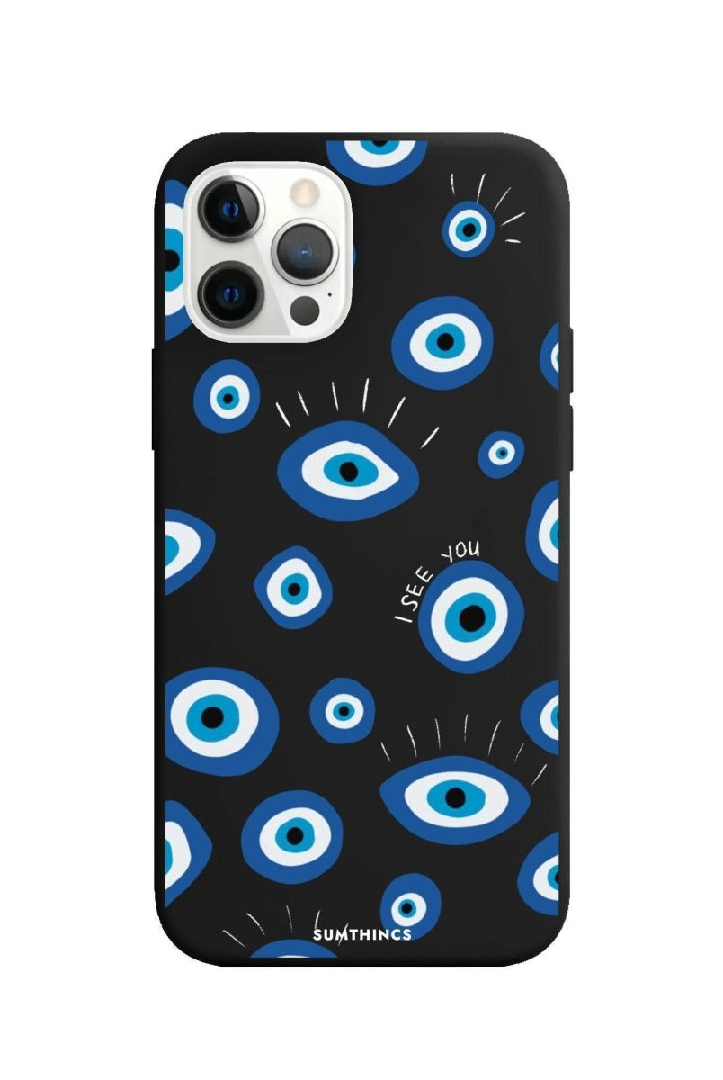 iPhone 11 Pro I See You Premium Telefon Kılıfı Siyah - SUMTHINCS