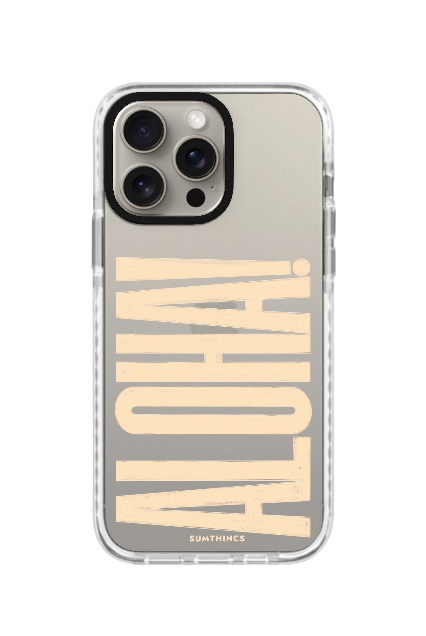 iPhone 11 Pro Max Aloha Procase Şeffaf Telefon Kılıfı Beyaz Şeffaf - SUMTHINCS