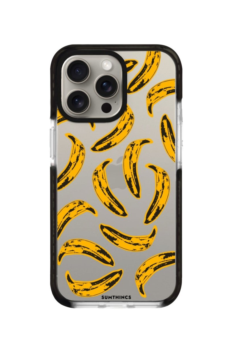 iPhone 11 Pro Max Banana Procase Şeffaf Telefon Kılıfı Siyah Şeffaf - SUMTHINCS