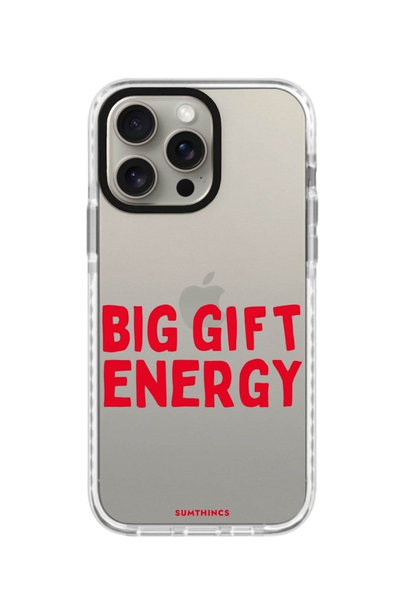 iPhone 11 Pro Max Big Gift Energy Procase Şeffaf Telefon Kılıfı Beyaz Şeffaf - SUMTHINCS