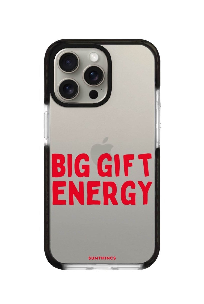 iPhone 11 Pro Max Big Gift Energy Procase Şeffaf Telefon Kılıfı Siyah Şeffaf - SUMTHINCS