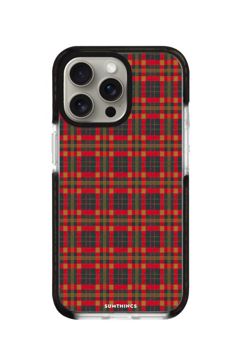 iPhone 11 Pro Max Christmas Plaid Procase Şeffaf Telefon Kılıfı Siyah Şeffaf - SUMTHINCS