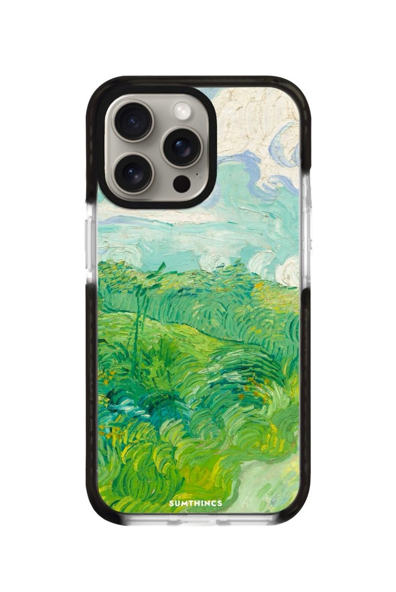 iPhone 11 Pro Max Green Wheat Fields Procase Şeffaf Telefon Kılıfı Siyah Şeffaf - SUMTHINCS
