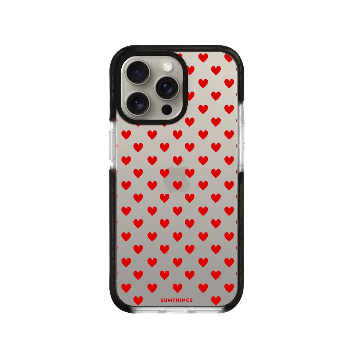 iPhone 11 Pro Max Little Hearts Procase Şeffaf Telefon Kılıfı Siyah Şeffaf - SUMTHINCS