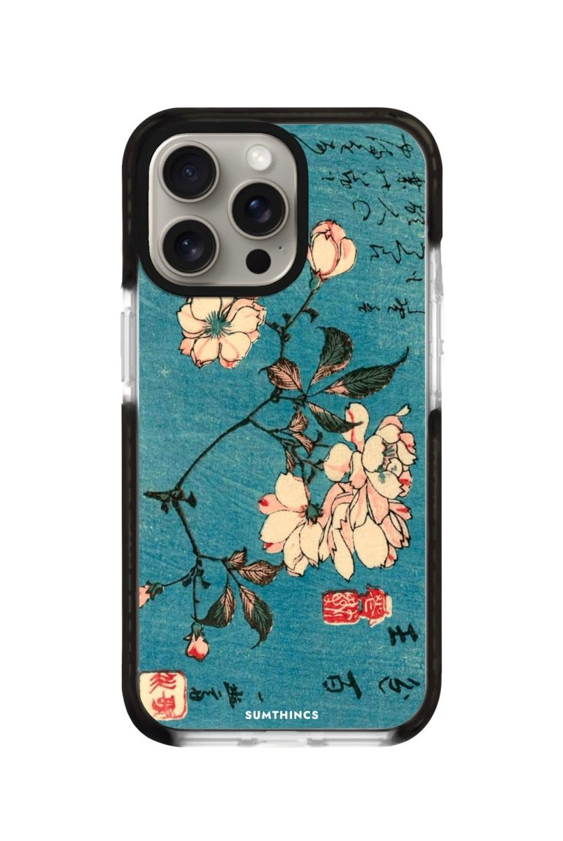 iPhone 11 Pro Max Vintage Sakura Procase Şeffaf Telefon Kılıfı Siyah Şeffaf - SUMTHINCS
