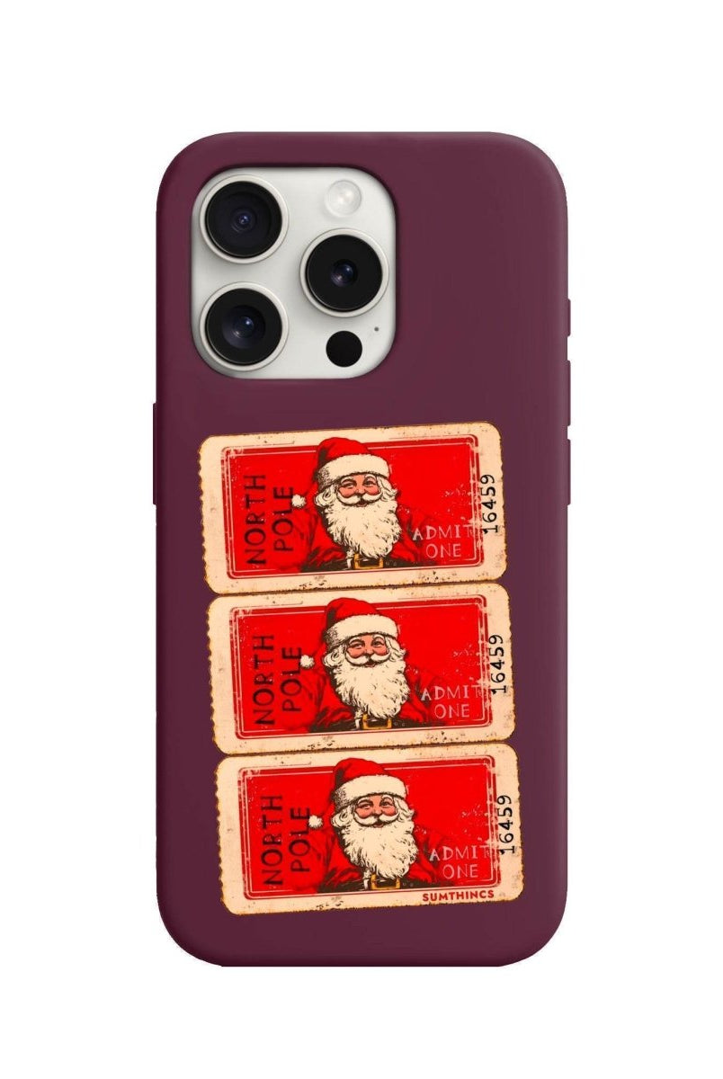 iPhone 11 Pro Northpole Ticket Premium Telefon Kılıfı Bordo - SUMTHINCS