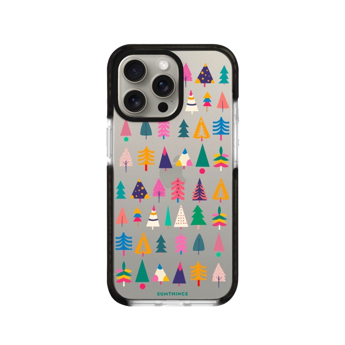 iPhone 11 Pro Tiny Forest Procase Şeffaf Telefon Kılıfı Siyah Şeffaf - SUMTHINCS