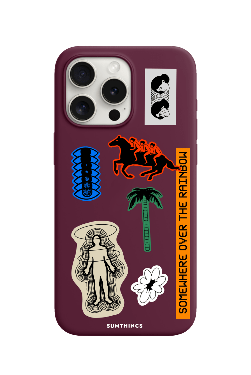 iPhone 11 Somewhere Premium Telefon Kılıfı Bordo - SUMTHINCS