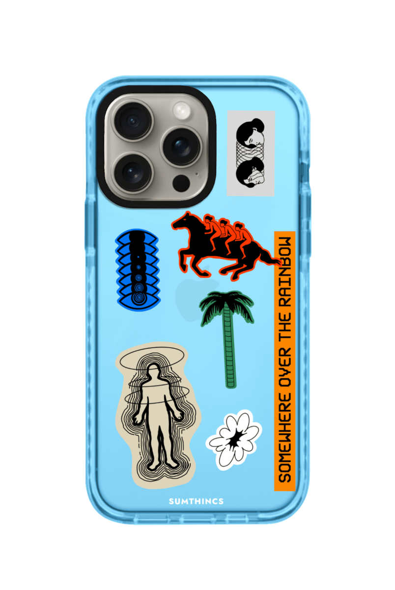 iPhone 11 Somewhere Procase Şeffaf Telefon Kılıfı Mavi - SUMTHINCS