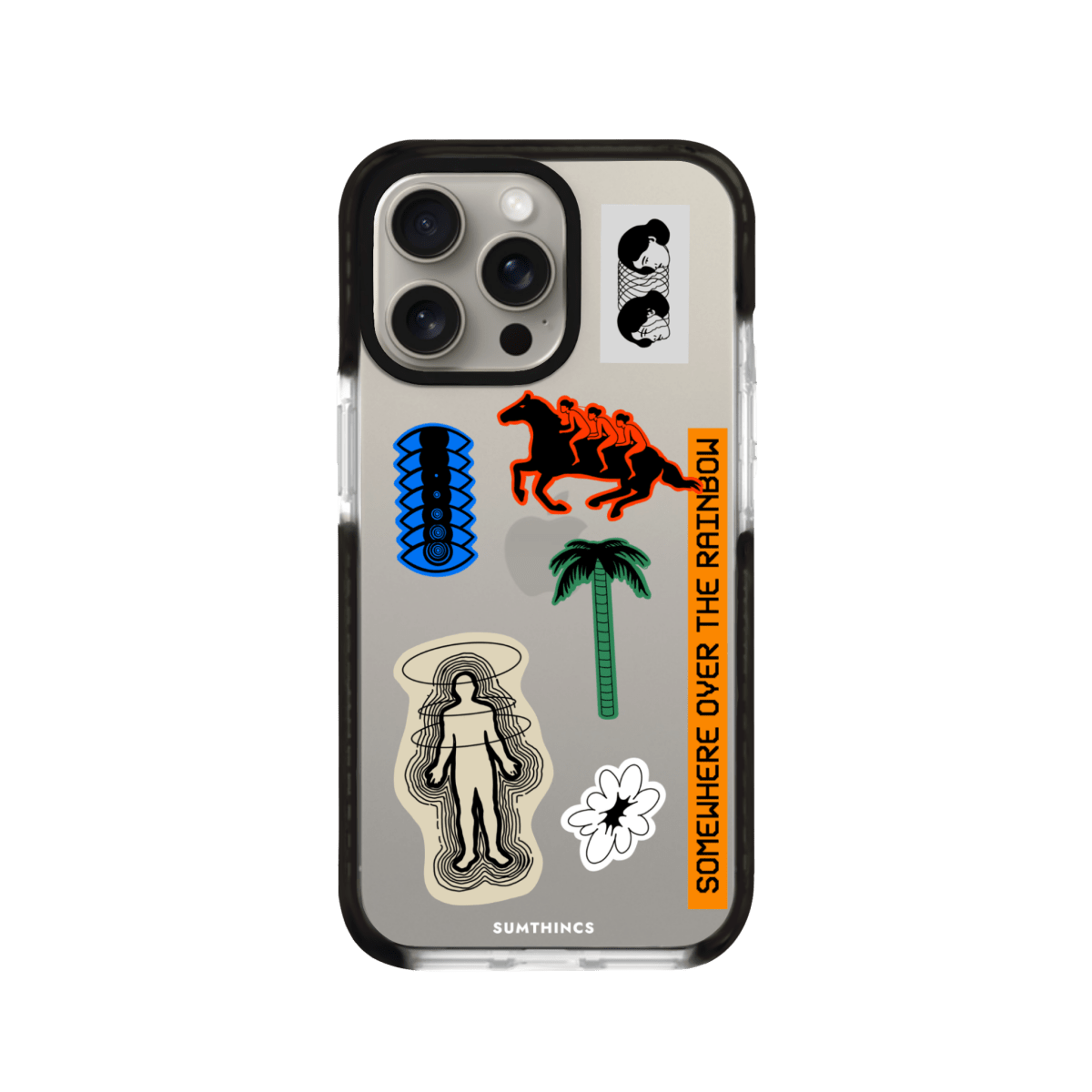 iPhone 11 Somewhere Procase Şeffaf Telefon Kılıfı Siyah Şeffaf - SUMTHINCS