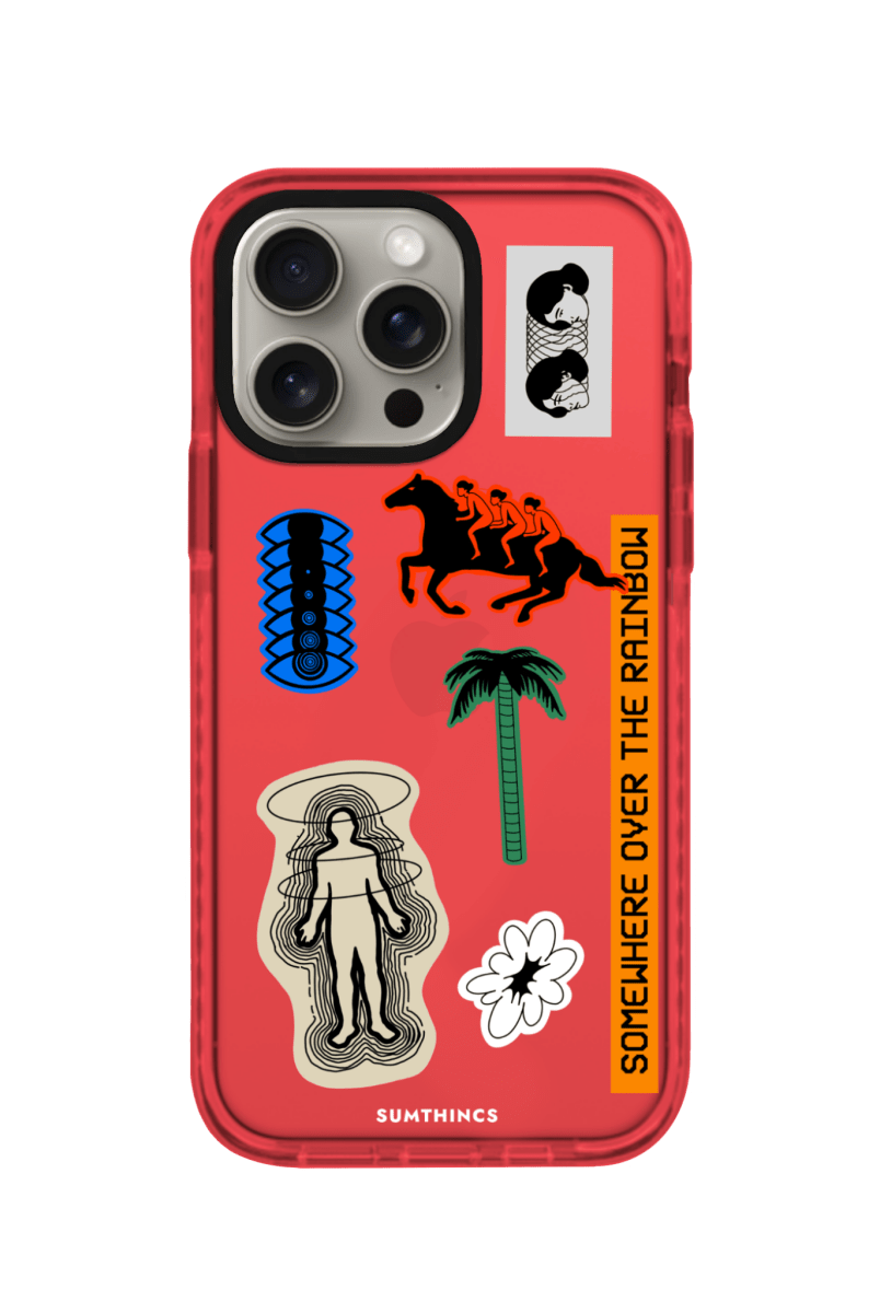 iPhone 11 Somewhere Procase Şeffaf Telefon Kılıfı Kırmızı - SUMTHINCS