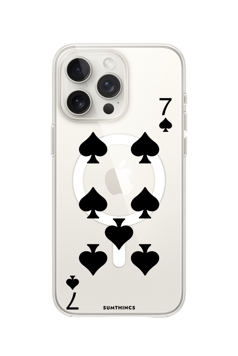 iPhone 11 Spade7 Clear Magsafe Şeffaf Telefon Kılıfı - SUMTHINCS