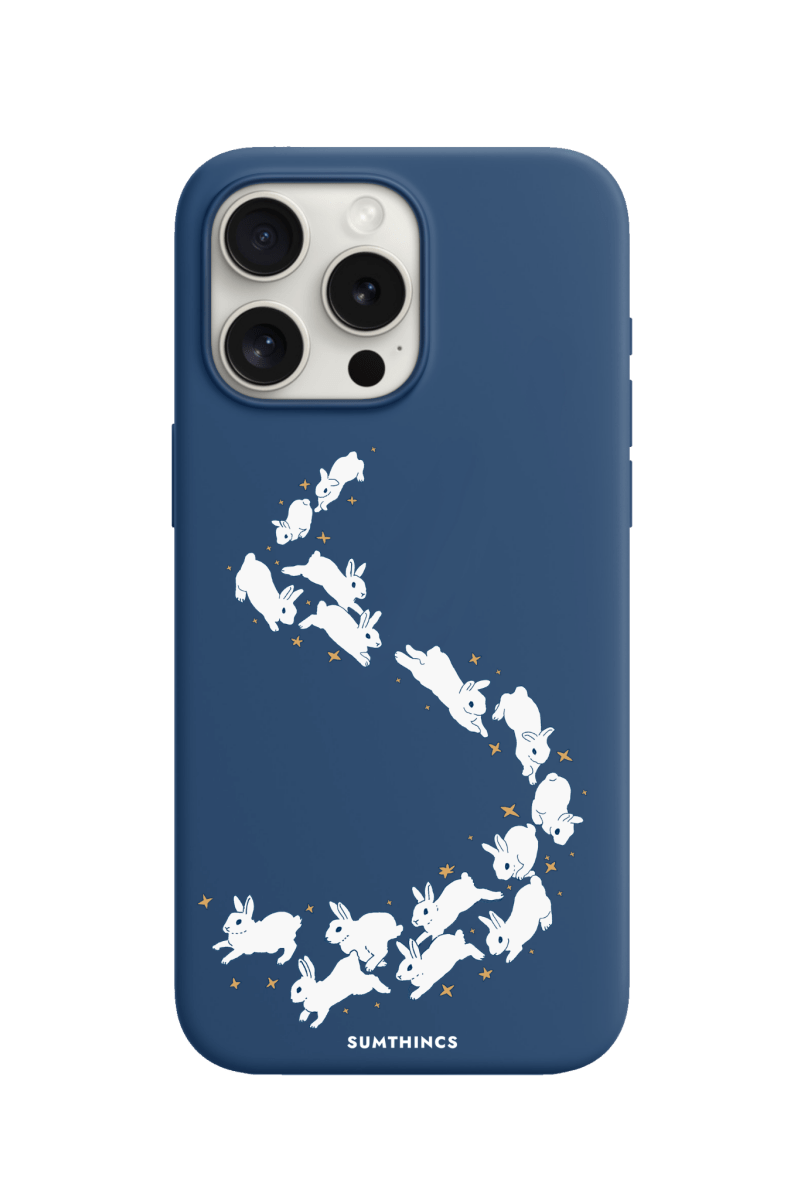 iPhone 11 Starry Bunnies Premium Telefon Kılıfı Pasifik Mavi - SUMTHINCS