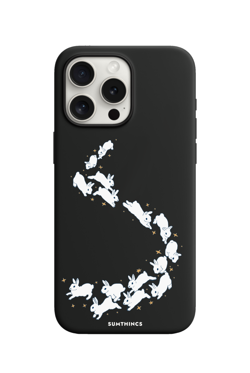 iPhone 11 Starry Bunnies Premium Telefon Kılıfı Siyah - SUMTHINCS