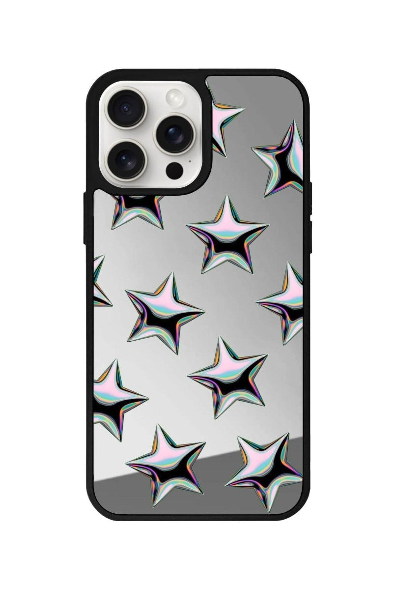iPhone 11 Stars Mirror Aynalı Telefon Kılıfı Gümüş - SUMTHINCS