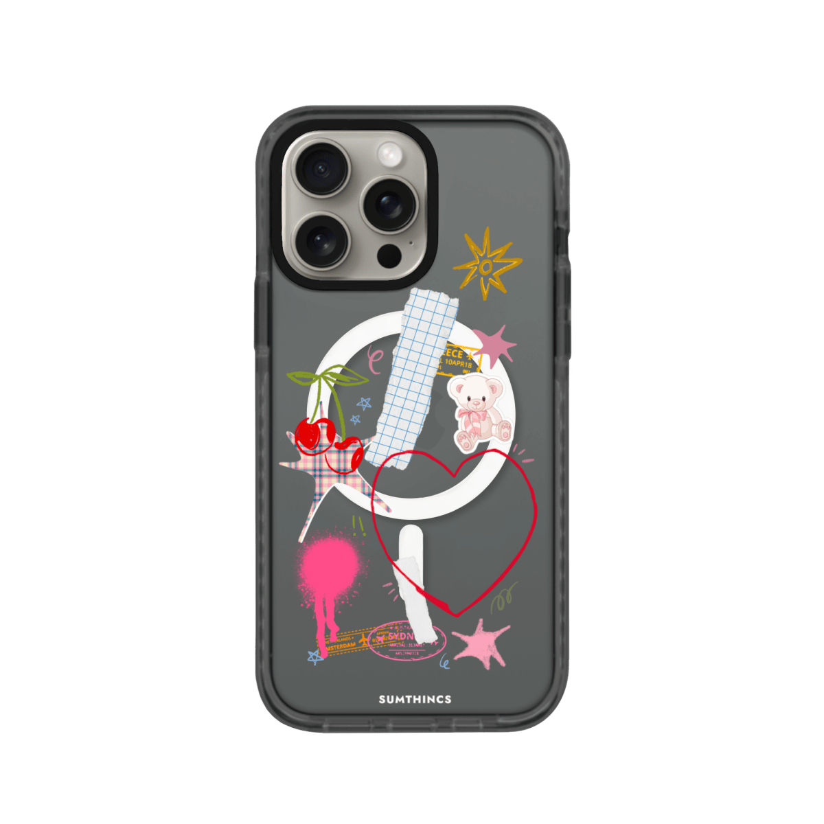 iPhone 11 Sweet Chaos Magsafe Procase Şeffaf Telefon Kılıfı Antrasit - SUMTHINCS