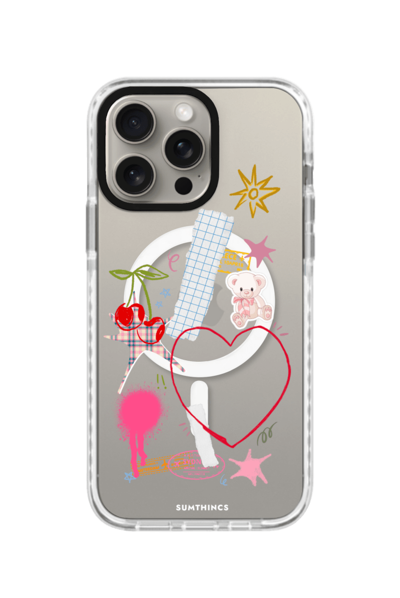 iPhone 11 Sweet Chaos Magsafe Procase Şeffaf Telefon Kılıfı Beyaz Şeffaf - SUMTHINCS