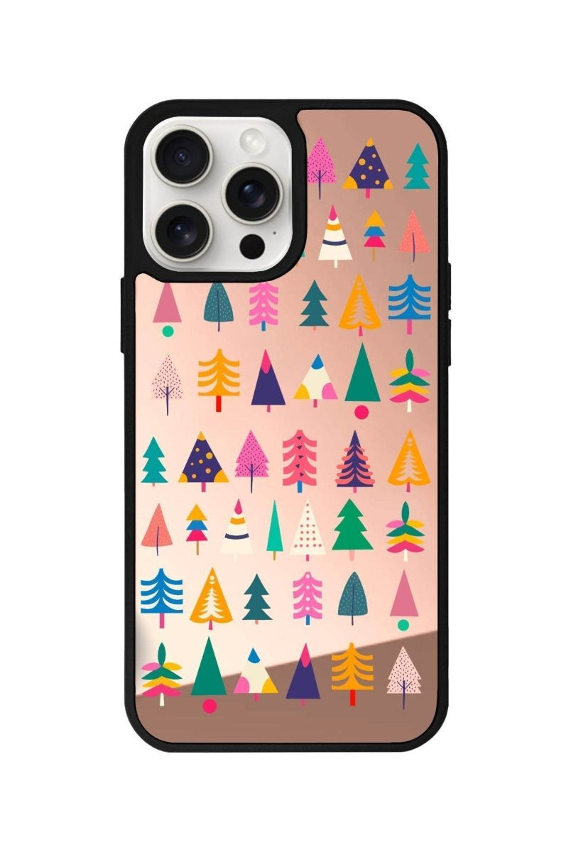 iPhone 11 Tiny Forest Mirror Aynalı Telefon Kılıfı Metalik Pembe - SUMTHINCS