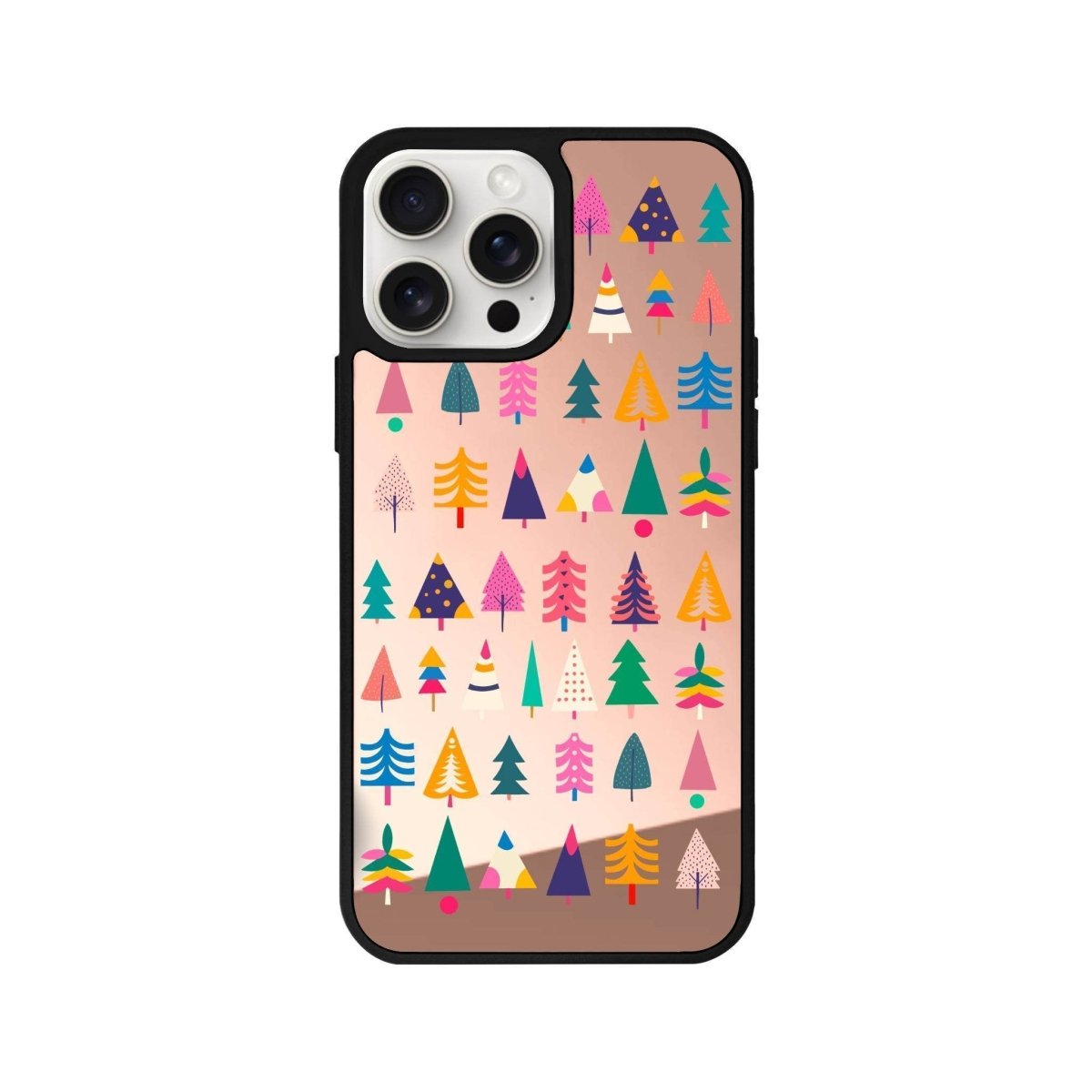 iPhone 11 Tiny Forest Mirror Aynalı Telefon Kılıfı Metalik Pembe - SUMTHINCS