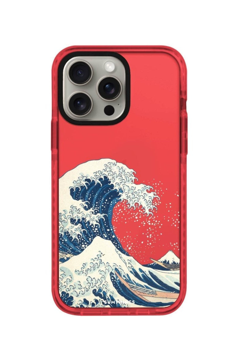 iPhone 11 Waves Procase Şeffaf Telefon Kılıfı Kırmızı - SUMTHINCS