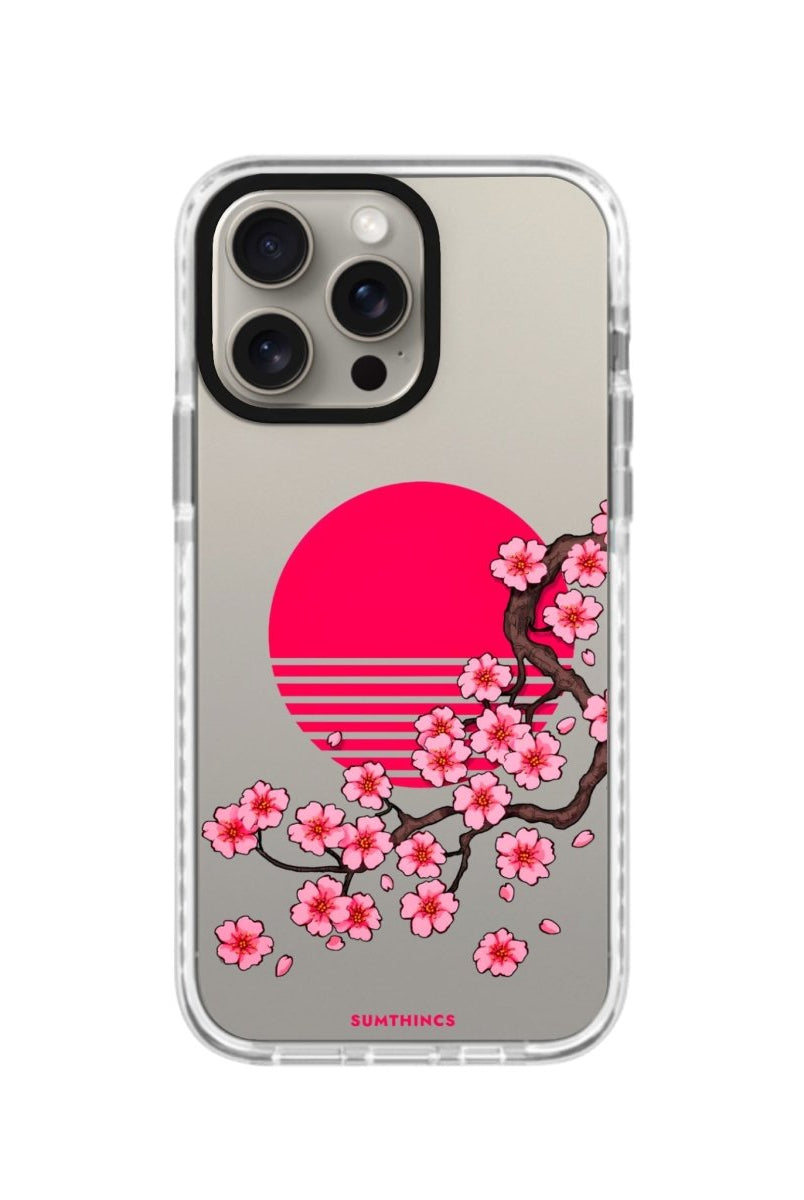iPhone 12 Cherry Blossom Dawn Procase Şeffaf Telefon Kılıfı Beyaz Şeffaf - SUMTHINCS