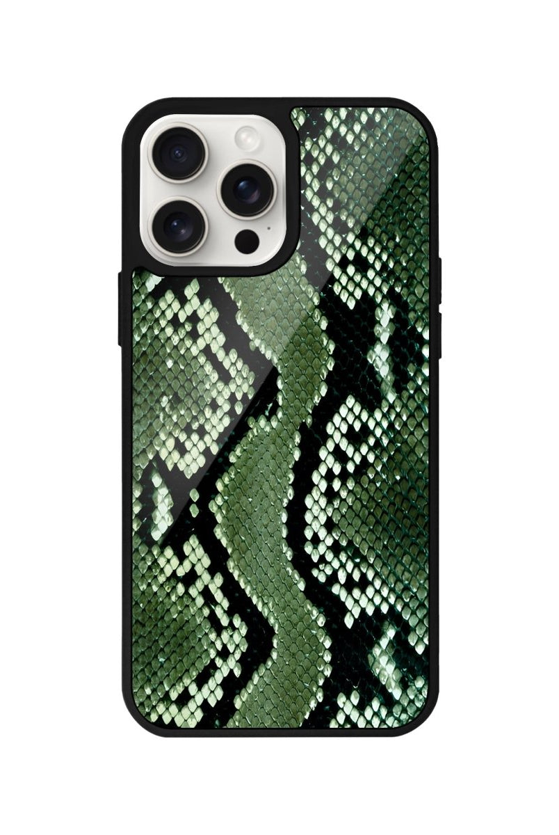 iPhone 12 Green Skin Glossy Cam Telefon Kılıfı - SUMTHINCS