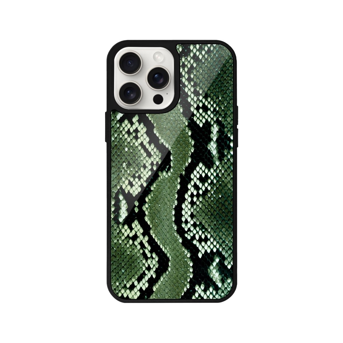 iPhone 12 Green Skin Glossy Cam Telefon Kılıfı - SUMTHINCS