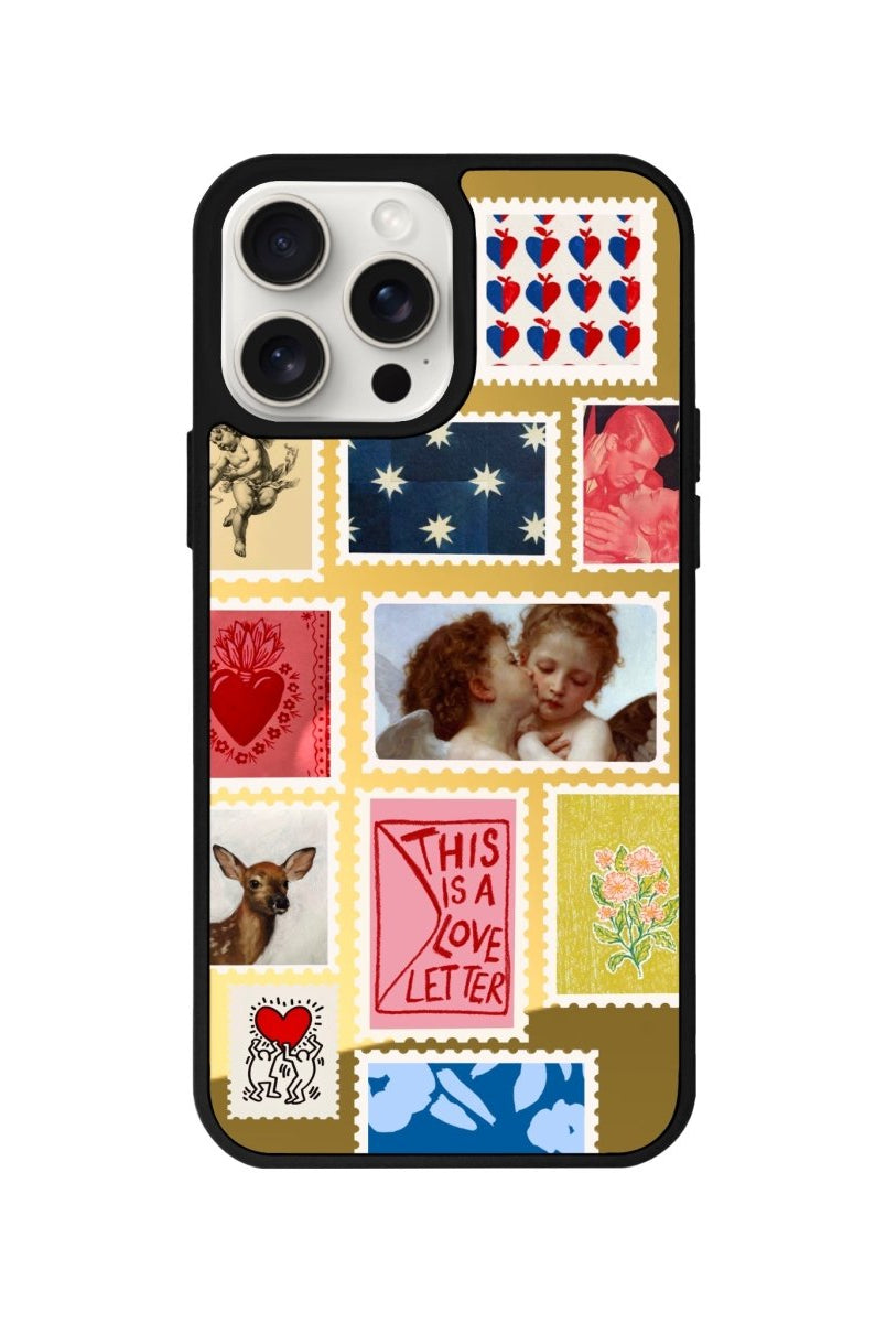 iPhone 12 Love Letter Mirror Aynalı Telefon Kılıfı Altın - SUMTHINCS