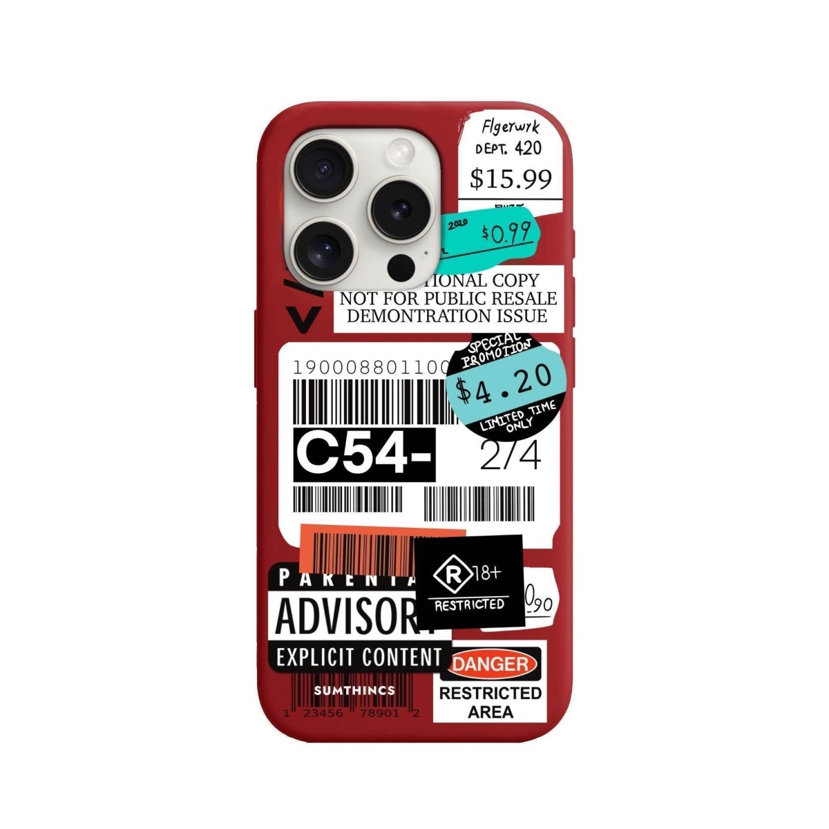 iPhone 12 Mini Barcode C54 Premium Telefon Kılıfı - SUMTHINCS