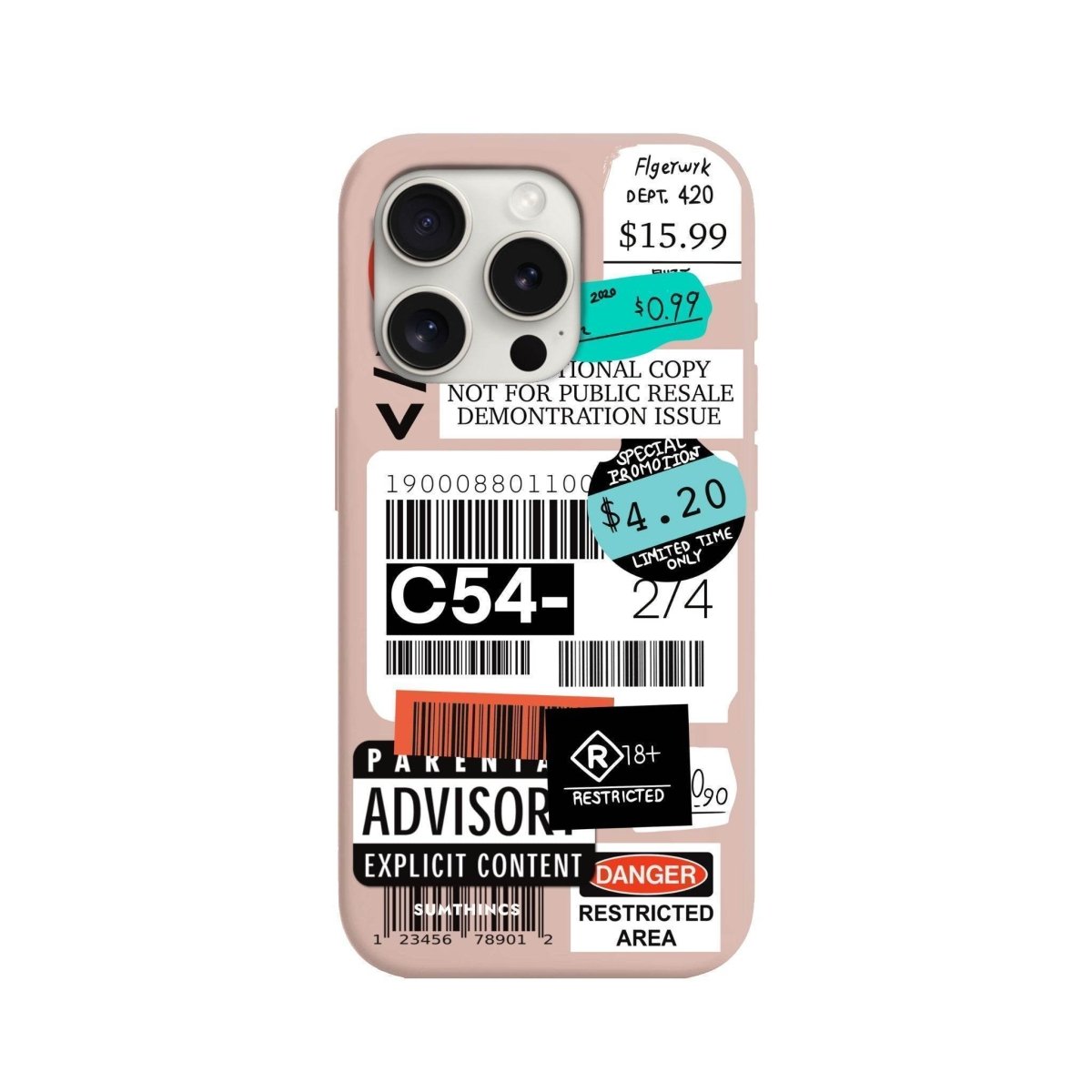 iPhone 12 Mini Barcode C54 Premium Telefon Kılıfı - SUMTHINCS