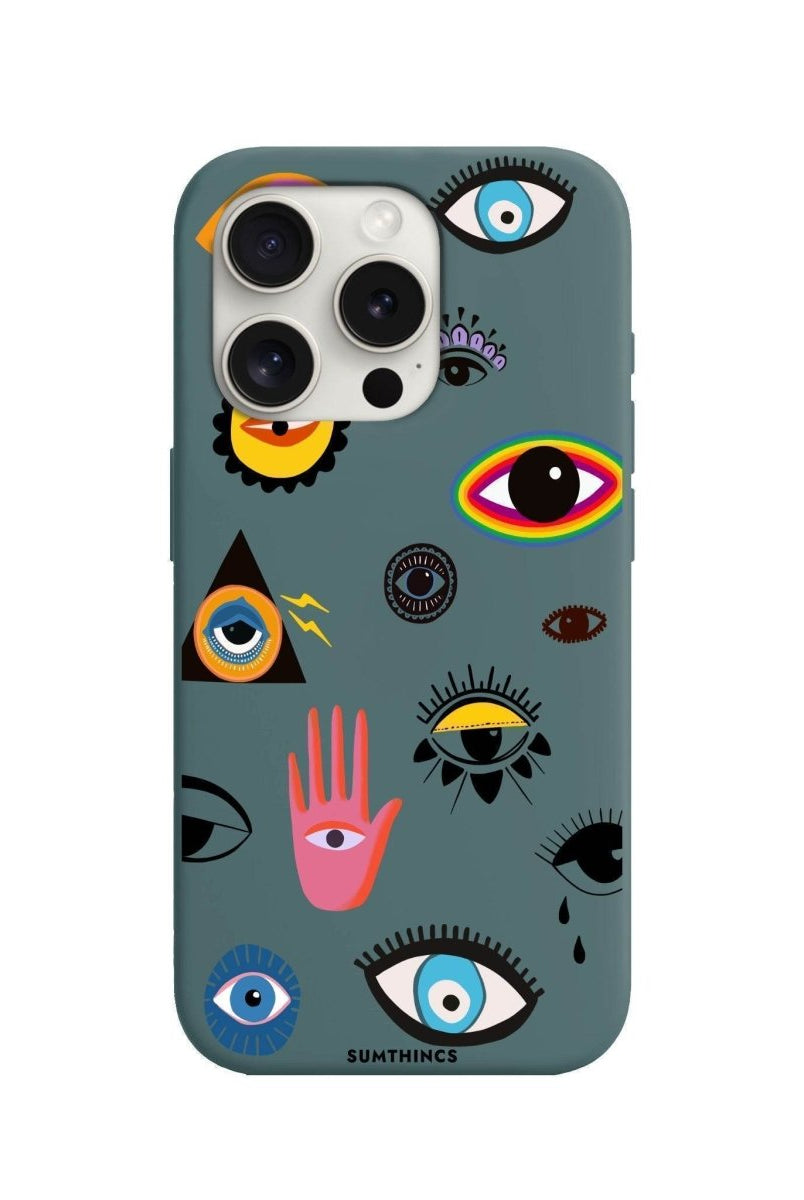 iPhone 12 Mini Eye Stickers Premium Telefon Kılıfı - SUMTHINCS