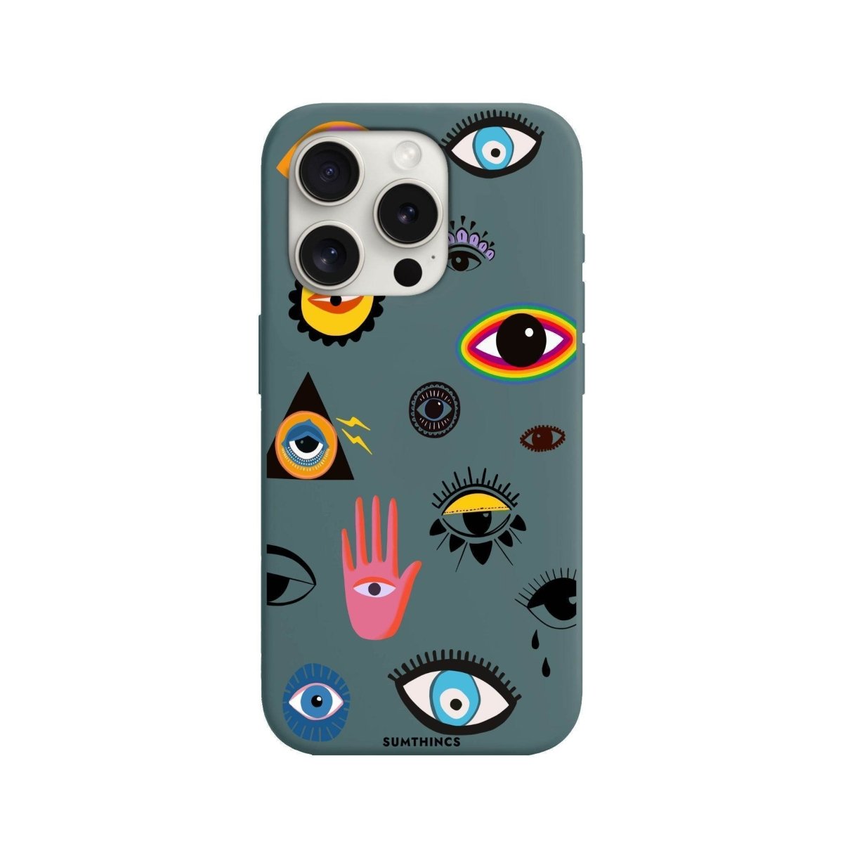 iPhone 12 Mini Eye Stickers Premium Telefon Kılıfı - SUMTHINCS