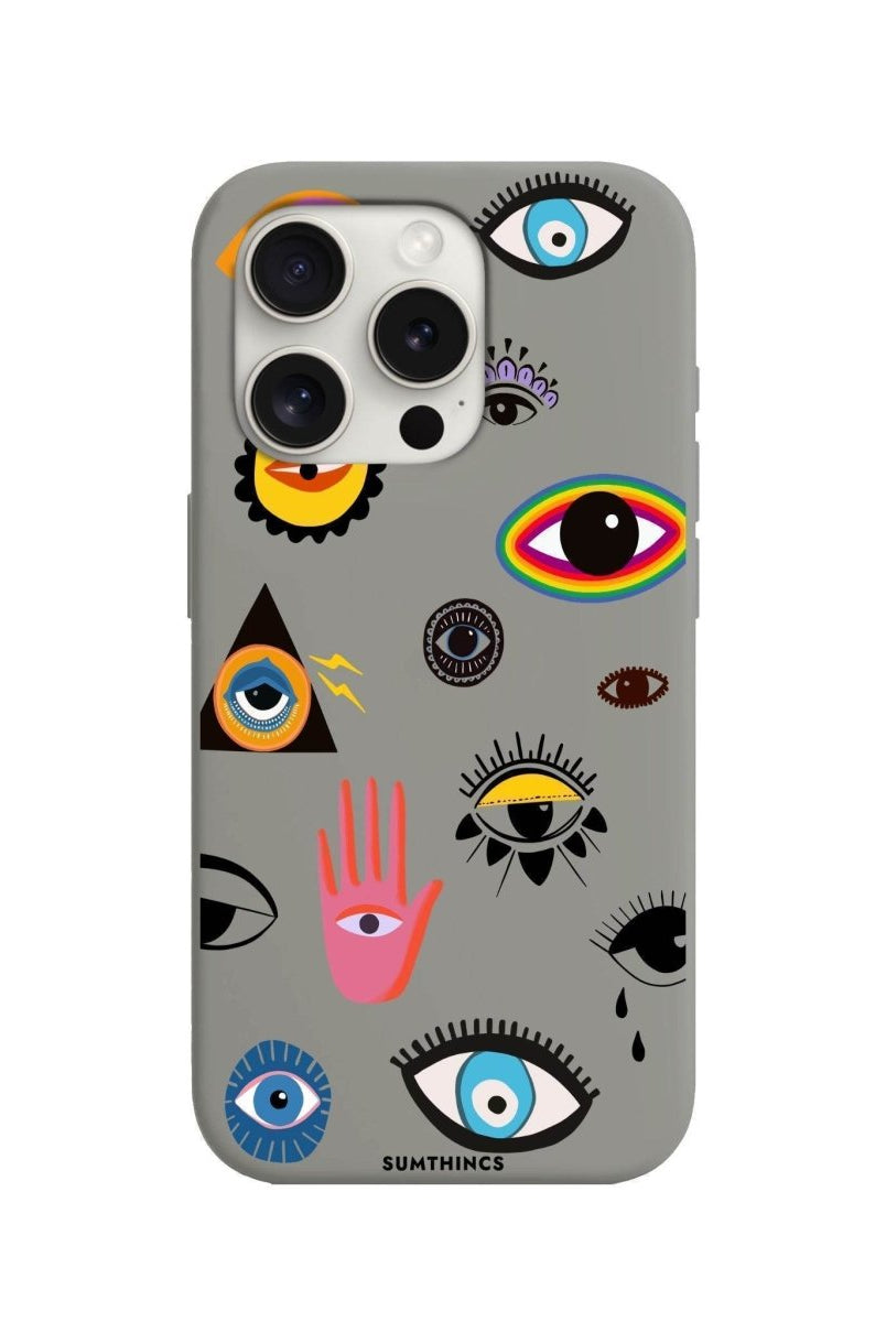 iPhone 12 Mini Eye Stickers Premium Telefon Kılıfı - SUMTHINCS