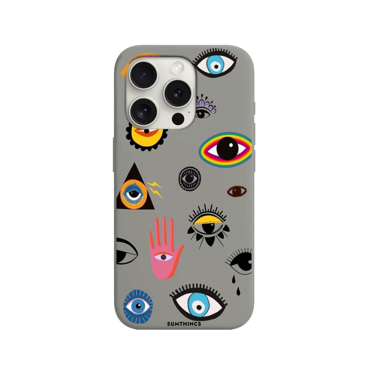 iPhone 12 Mini Eye Stickers Premium Telefon Kılıfı - SUMTHINCS