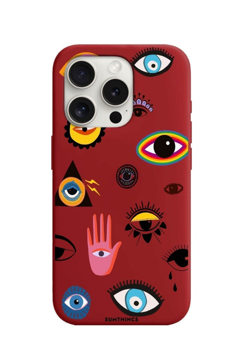 iPhone 12 Mini Eye Stickers Premium Telefon Kılıfı - SUMTHINCS