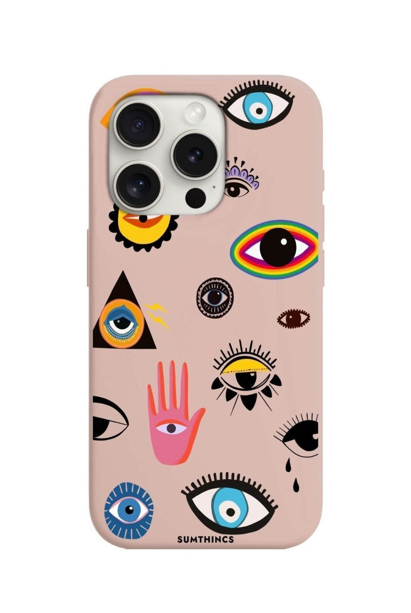 iPhone 12 Mini Eye Stickers Premium Telefon Kılıfı - SUMTHINCS