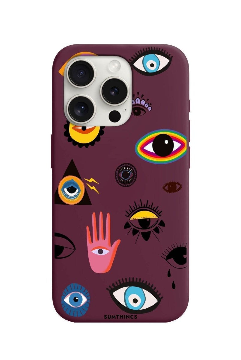 iPhone 12 Mini Eye Stickers Premium Telefon Kılıfı - SUMTHINCS