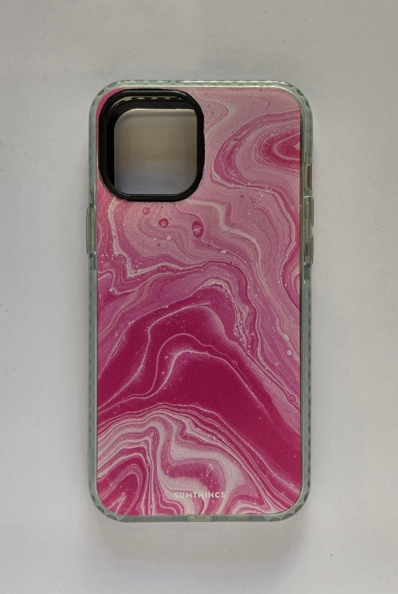 iPhone 12 pink marble Procase Telefon Kılıfı - Sumthincs