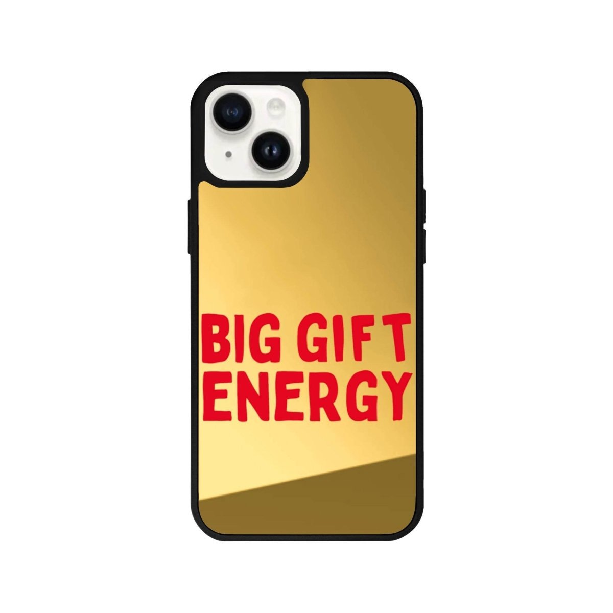 iPhone 13 Big Gift Energy Mirror Aynalı Telefon Kılıfı Altın - SUMTHINCS