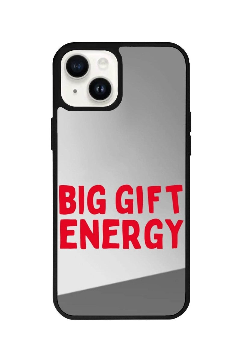 iPhone 13 Big Gift Energy Mirror Aynalı Telefon Kılıfı Gümüş - SUMTHINCS