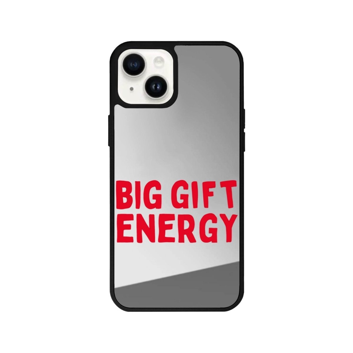 iPhone 13 Big Gift Energy Mirror Aynalı Telefon Kılıfı Gümüş - SUMTHINCS