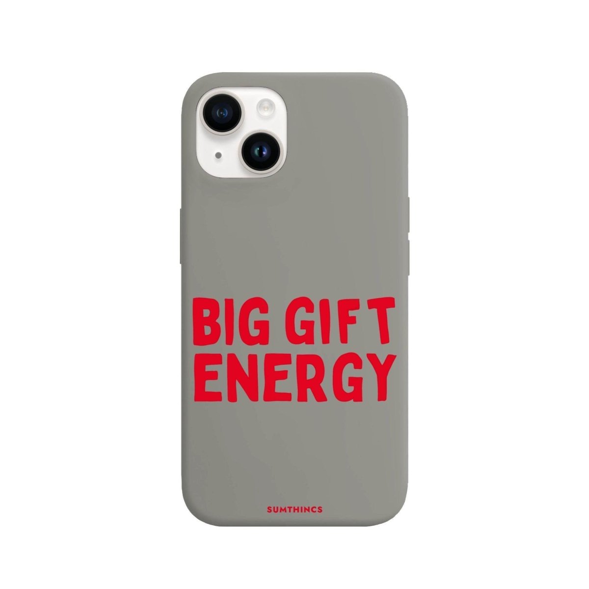 iPhone 13 Big Gift Energy Premium Telefon Kılıfı Gri - SUMTHINCS