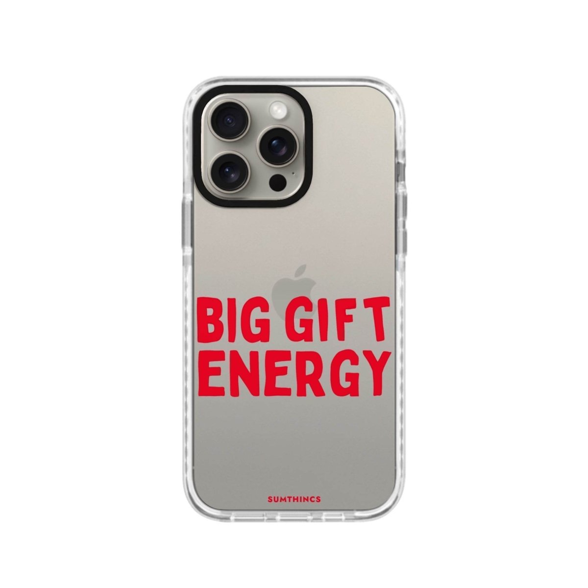 iPhone 13 Big Gift Energy Procase Şeffaf Telefon Kılıfı Beyaz Şeffaf - SUMTHINCS