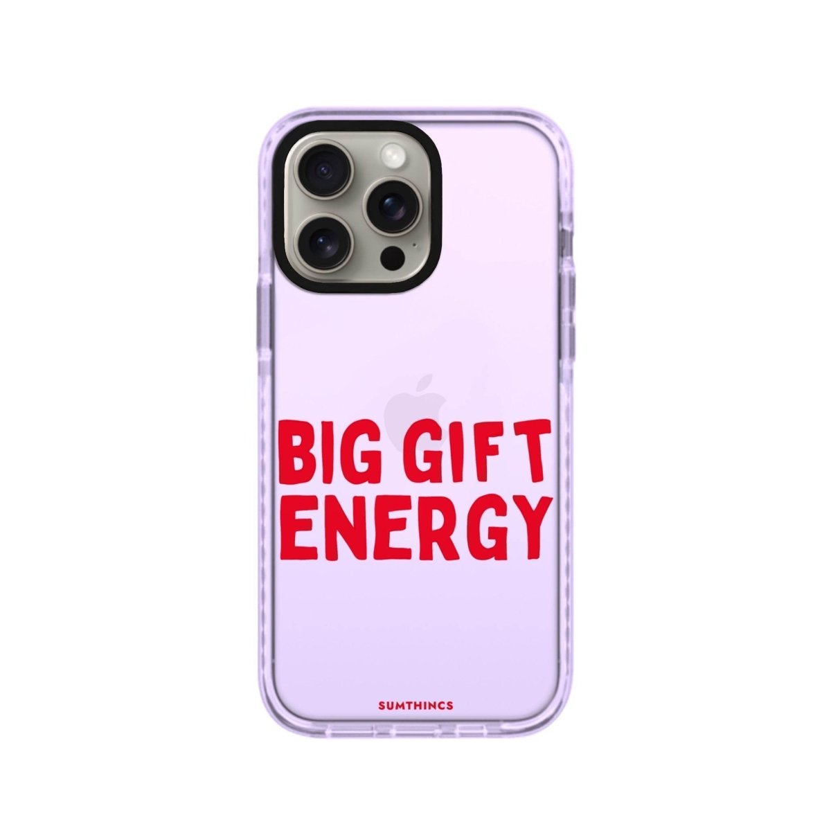 iPhone 13 Big Gift Energy Procase Şeffaf Telefon Kılıfı Lila - SUMTHINCS