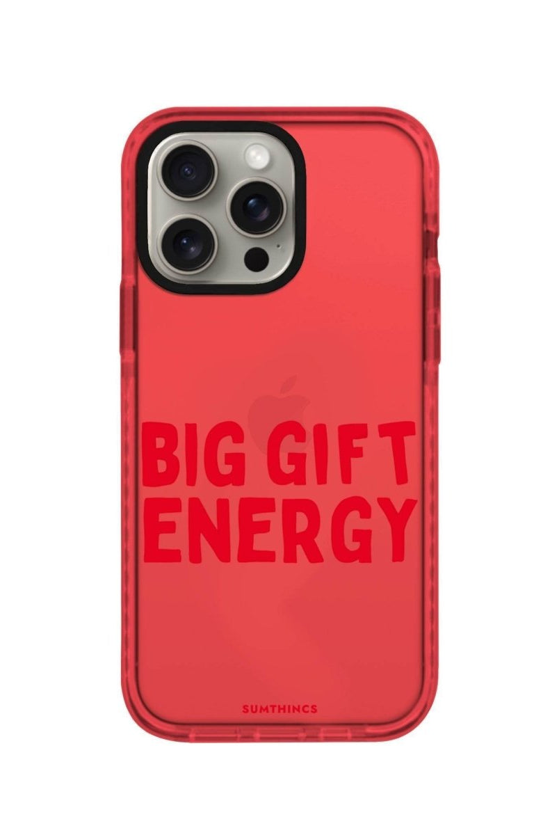 iPhone 13 Big Gift Energy Procase Şeffaf Telefon Kılıfı Kırmızı - SUMTHINCS