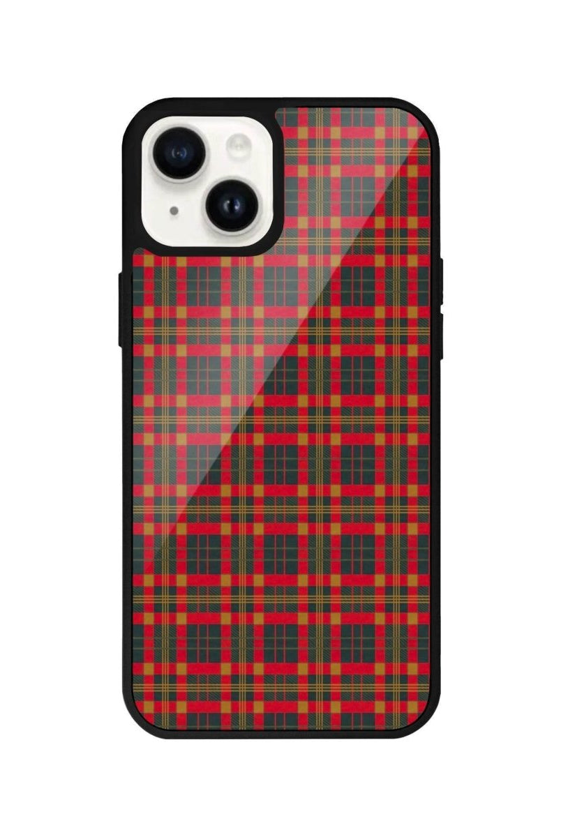 iPhone 13 Christmas Plaid Glossy Cam Telefon Kılıfı - SUMTHINCS