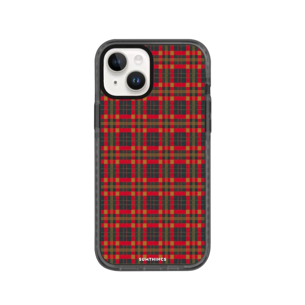 iPhone 13 Christmas Plaid Procase Şeffaf Telefon Kılıfı Antrasit - SUMTHINCS