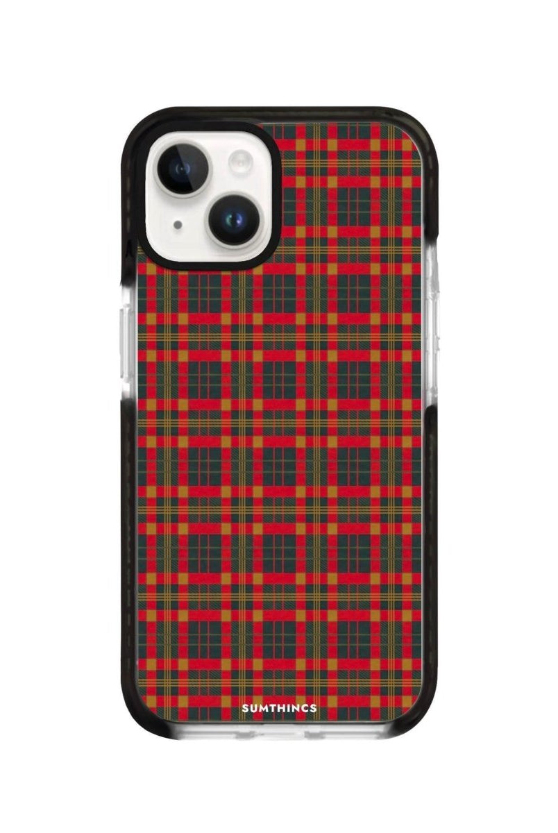 iPhone 13 Christmas Plaid Procase Şeffaf Telefon Kılıfı Siyah Şeffaf - SUMTHINCS