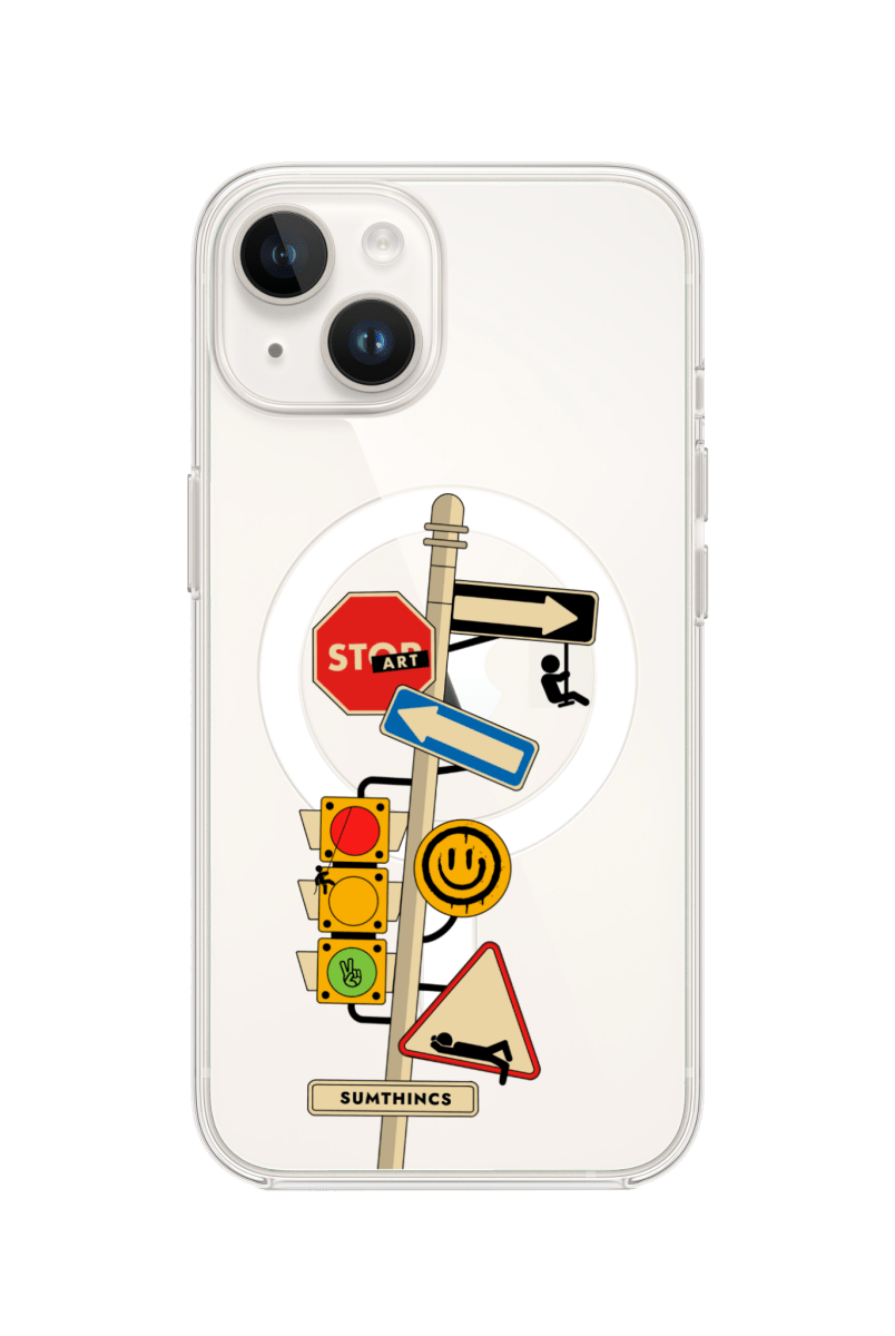 iPhone 13 Crossroad Clear Magsafe Şeffaf Telefon Kılıfı - SUMTHINCS